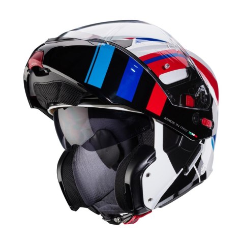 CABERG KASK SZCZĘKOWY FLIP-UP MODEL HORUS X ROAD KOLOR BIAŁY/CZARNY/CZERWONY/NIEBIESKI ROZMIAR XL (PINLOCK W ZESTAWIE) CABERG KASK SZCZĘKOWY FLIP-UP MODEL HORUS X ROAD KOLOR BIAŁY/CZARNY/CZERWONY/NIEBIESKI ROZMIAR XL (PINLOCK W ZESTAWIE)