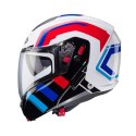 CABERG KASK SZCZĘKOWY FLIP-UP MODEL HORUS X ROAD KOLOR BIAŁY/CZARNY/CZERWONY/NIEBIESKI ROZMIAR XL (PINLOCK W ZESTAWIE)