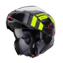 CABERG KASK SZCZĘKOWY FLIP-UP MODEL HORUS X ROAD KOLOR SZARY MAT/CZARNY/ŻÓŁTY FLUO ROZMIAR S (PINLOCK W ZESTAWIE)