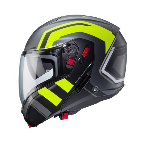 CABERG KASK SZCZĘKOWY FLIP-UP MODEL HORUS X ROAD KOLOR SZARY MAT/CZARNY/ŻÓŁTY FLUO ROZMIAR S (PINLOCK W ZESTAWIE) CABERG KASK SZCZĘKOWY FLIP-UP MODEL HORUS X ROAD KOLOR SZARY MAT/CZARNY/ŻÓŁTY FLUO ROZMIAR S (PINLOCK W ZESTAWIE)