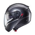 CABERG KASK SZCZĘKOWY FLIP-UP MODEL LEVO X SOLID KOLOR SZARY METALIK ROZMIAR L (PINLOCK W ZESTAWIE)