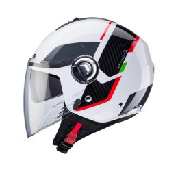 CABERG PROMOCJA KASK OTWARTY JET Z BLENDĄ MODEL RIVIERA V4X GEO KOLOR ITALIA ROZMIAR S