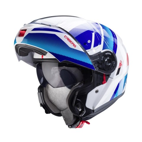 CABERG PROMOCJA KASK SZCZĘKOWY FLIP-UP MODEL LEVO X MANTA KOLOR BIAŁY/NIEBIESKI/CZERWONY ROZMIAR M (PINLOCK W ZESTAWIE) CABERG PROMOCJA KASK SZCZĘKOWY FLIP-UP MODEL LEVO X MANTA KOLOR BIAŁY/NIEBIESKI/CZERWONY ROZMIAR M (PINLOCK W ZESTAWIE)