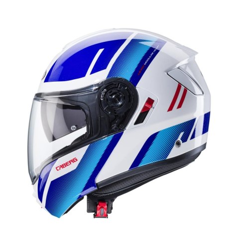CABERG PROMOCJA KASK SZCZĘKOWY FLIP-UP MODEL LEVO X MANTA KOLOR BIAŁY/NIEBIESKI/CZERWONY ROZMIAR M (PINLOCK W ZESTAWIE) CABERG PROMOCJA KASK SZCZĘKOWY FLIP-UP MODEL LEVO X MANTA KOLOR BIAŁY/NIEBIESKI/CZERWONY ROZMIAR M (PINLOCK W ZESTAWIE)