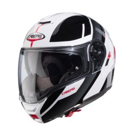 CABERG PROMOCJA KASK SZCZĘKOWY FLIP-UP MODEL LEVO X MANTA KOLOR BIAŁY/SZARY/CZARNY/CZERWONY ROZMIAR M (PINLOCK W ZESTAWIE)