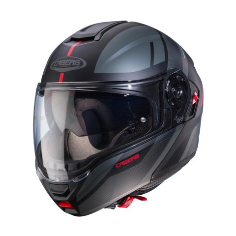 CABERG PROMOCJA KASK SZCZĘKOWY FLIP-UP MODEL LEVO X MANTA KOLOR CZARNY MAT/SZARY/CZERWONY ROZMIAR XL (PINLOCK W ZESTAWIE) CABERG PROMOCJA KASK SZCZĘKOWY FLIP-UP MODEL LEVO X MANTA KOLOR CZARNY MAT/SZARY/CZERWONY ROZMIAR XL (PINLOCK W ZESTAWIE)