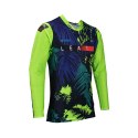 LEATT KOSZULKA MOTO 5.5 ULTRAWELD JERSEY JUNGLE KOLOR CZARNY/GRANATOWY/ZIELONY FLUO ROZMIAR L