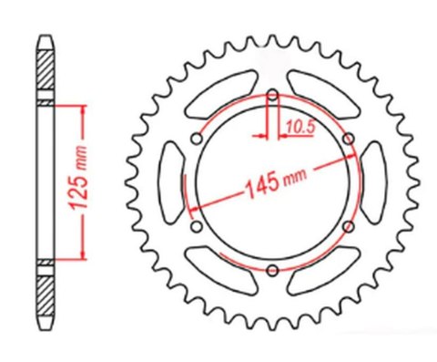 MTX PARTS ZĘBATKA TYLNA 866 46 YAMAHA XTZ 750 89-98 (3LD) (JTR855.46) (ŁAŃC. 520) MTX PARTS ZĘBATKA TYLNA 866 46 YAMAHA XTZ 750 89-98 (3LD) (JTR855.46) (ŁAŃC. 520)