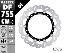 GALFER TARCZA HAMULCOWA PRZÓD BMW S 1000R/RR/XR '09-'22 (LEWA) (WAVE FLOATING) (320X179X5MM)