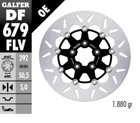 GALFER TARCZA HAMULCOWA PRZÓD HARLEY-DAVIDSON (292X50,5X5) PŁYWAJĄCA (PATRZ OPIS) GALFER TARCZA HAMULCOWA PRZÓD HARLEY-DAVIDSON (292X50,5X5) PŁYWAJĄCA (PATRZ OPIS)