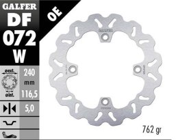 GALFER TARCZA HAMULCOWA TYŁ HONDA CBF 500N '04-; CB 600 HORNET '07-; CBF 600S/N '04-; CB 750 HORNET '22- (WAVE FIXED) (240X116,5