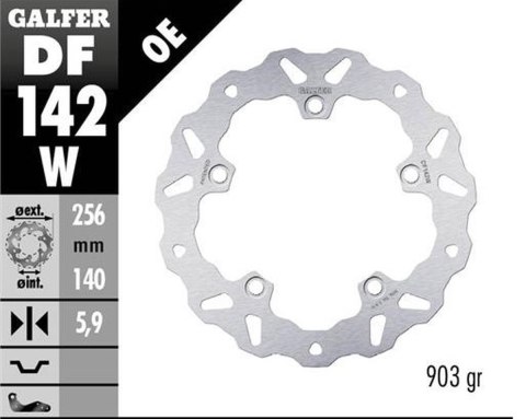 GALFER TARCZA HAMULCOWA TYŁ HONDA CRF 1100L AFRICA TWIN '20- (WAVE FIXED) (256X140X5,9MM) GALFER TARCZA HAMULCOWA TYŁ HONDA CRF 1100L AFRICA TWIN '20- (WAVE FIXED) (256X140X5,9MM)