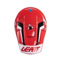 LEATT KASK MOTO 3.5 V24 (+GOGLE VELOCITY 4.5 GRATIS) HELMET KIT RED KOLOR CZERWONY/CZARNY/BIAŁY ROZMIAR XXL (63-64 cm)