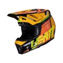 LEATT KASK MOTO 7.5 V24 (+GOGLE VELOCITY 4.5 GRATIS) HELMET KIT CITRUS KOLOR CZARNY/POMARAŃCZOWY/ŻÓŁTY FLUO ROZMIAR XL (61-62 cm