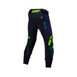 LEATT SPODNIE MOTO 5.5 I.K.S PANTS JUNGLE KOLOR CZARNY/GRANATOWY/ZIELONY FLUO ROZMIAR S