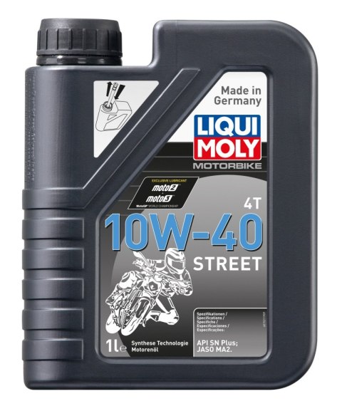 LIQUI MOLY OLEJ SILNIKOWY MOTORBIKE 4T 10W40 STREET 1L (6) LIQUI MOLY OLEJ SILNIKOWY MOTORBIKE 4T 10W40 STREET 1L (6)