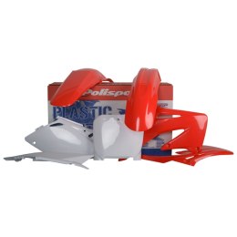 POLISPORT WYPRZEDAŻ KOMPLET PLASTIKÓW HONDA CRF 450R '02-'03 KOLOR CZERWONO BIAŁY OEM