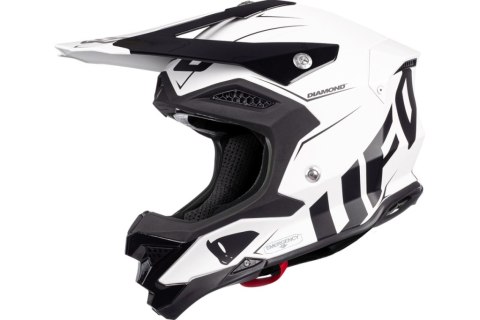 UFO KASK DIAMOND CROSS CARBON FIBERGLASS MADE IN ITALY KOLOR CZARNY/BIAŁY ROZMIAR XL - WYPRZEDAŻ