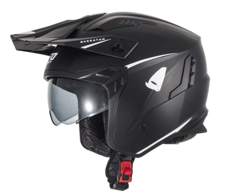 UFO KASK SHERATAN JET / TRIAL Z BLENDĄ PRZECIWSŁONECZNĄ KOLOR CZARNY ROZMIAR M ( ECE 22R06 ) - KOLEKCJA 2024 UFO KASK SHERATAN JET / TRIAL Z BLENDĄ PRZECIWSŁONECZNĄ KOLOR CZARNY ROZMIAR M ( ECE 22R06 ) - KOLEKCJA 2024