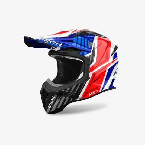 AIROH KASK CROSS / ENDURO / ATV / QUAD AVIATOR ACE 2 PROUD KOLOR BIAŁY/NIEBIESKI/CZERWONY ROZMIAR L AIROH KASK CROSS / ENDURO / ATV / QUAD AVIATOR ACE 2 PROUD KOLOR BIAŁY/NIEBIESKI/CZERWONY ROZMIAR L
