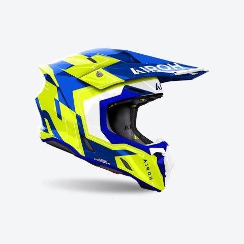AIROH KASK CROSS / ENDURO / ATV / QUAD TWIST 3 DIZZY KOLOR BIAŁY/NIEBIESKI/ŻÓŁTY FLUO ROZMIAR M AIROH KASK CROSS / ENDURO / ATV / QUAD TWIST 3 DIZZY KOLOR BIAŁY/NIEBIESKI/ŻÓŁTY FLUO ROZMIAR M