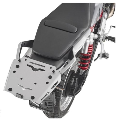 KAPPA STELAŻ KUFRA CENTRALNEGO (ANODOWANE ALUMINIUM) MOTO GUZZI V 85 TT '24- ALUMINIOWY MONOKEY KAPPA STELAŻ KUFRA CENTRALNEGO (ANODOWANE ALUMINIUM) MOTO GUZZI V 85 TT '24- ALUMINIOWY MONOKEY