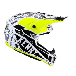 KENNY RACING WYPRZEDAŻ KASK CROSS/ENDURO MODEL PERFORMANCE MIPS STONE KOLOR CZARNY/BIAŁY/ŻÓŁTY ROZMIAR XL ( 61 - 62 CM )
