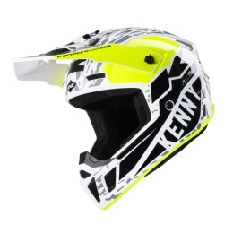 KENNY RACING WYPRZEDAŻ KASK CROSS/ENDURO MODEL PERFORMANCE MIPS STONE KOLOR CZARNY/BIAŁY/ŻÓŁTY ROZMIAR XL ( 61 - 62 CM )