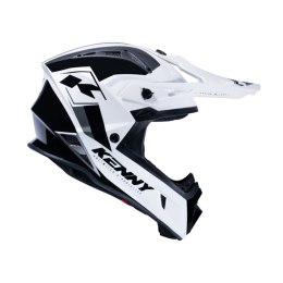 KENNY RACING WYPRZEDAŻ KASK CROSS/ENDURO MODEL TITANIUM MIPS BLACK/WHITE KOLOR BIAŁY/CZARNY ROZMIAR M ( 57 - 58 CM )