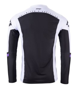 KENNY RACING WYPRZEDAŻ KOSZULKA CROSS/ENDURO MODEL PERFORMANCE SOLID BLACK/PURPLE KOLOR BIAŁY/CZARNY/FIOLETOWY ROZMIAR M