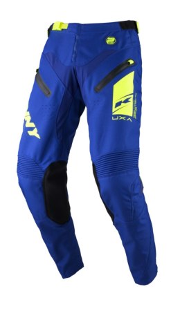 KENNY RACING WYPRZEDAŻ SPODNIE CROSS/ENDURO MODEL TITANIUM PREMIUM NAVY KOLOR NIEBIESKI/ŻÓŁTY FLUO ROZMIAR 32