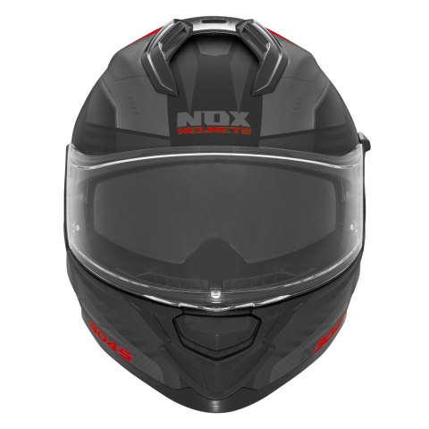 NOX KASK INTEGRALNY (FULL FACE) Z BLENDĄ N304S CARVER KOLOR CZARNY/CZERWONY MAT ROZMIAR S NOX KASK INTEGRALNY (FULL FACE) Z BLENDĄ N304S CARVER KOLOR CZARNY/CZERWONY MAT ROZMIAR S