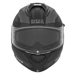 NOX KASK INTEGRALNY (FULL FACE) Z BLENDĄ N304S CARVER KOLOR CZARNY/TYTANOWY MAT ROZMIAR XXL