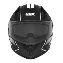 NOX PROMOCJA KASK INTEGRALNY (FULL FACE) Z BLENDĄ N401 XENO KOLOR CZARNY/BIAŁY MAT ROZMIAR XL