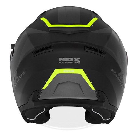 NOX PROMOCJA KASK OTWARTY JET Z BLENDĄ N130 KLINT KOLOR CZARNY MAT/ZÓŁTY FLUO ROZMIAR M NOX PROMOCJA KASK OTWARTY JET Z BLENDĄ N130 KLINT KOLOR CZARNY MAT/ZÓŁTY FLUO ROZMIAR M