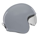 NOX PREMIUM KASK OTWARTY JET NEXT SOLID KOLOR SZARY POŁYSK ROZMIAR M (CIEMNA BLENDA)