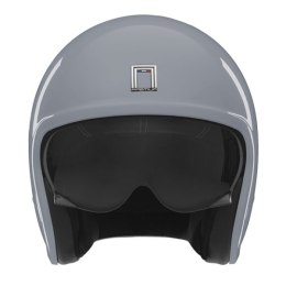 NOX PREMIUM KASK OTWARTY JET NEXT SOLID KOLOR SZARY POŁYSK ROZMIAR M (CIEMNA BLENDA)