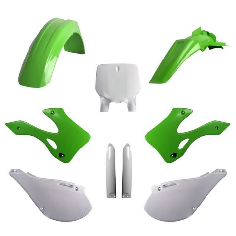 POLISPORT KOMPLET PLASTIKÓW (FULL KIT) KAWASAKI KX 125/250 '99-'02 W ZESTAWIE TABLICA PRZEDNIA (8677000001) I OSŁONY AMORTYZAROR POLISPORT KOMPLET PLASTIKÓW (FULL KIT) KAWASAKI KX 125/250 '99-'02 W ZESTAWIE TABLICA PRZEDNIA (8677000001) I OSŁONY AMORTYZAROR