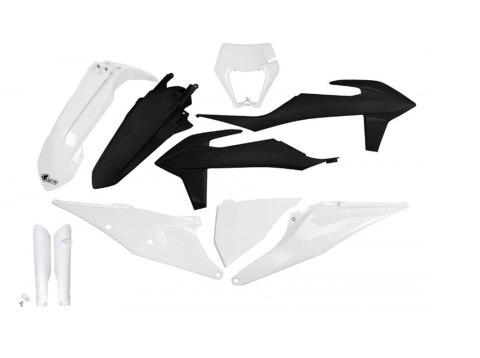 UFO KOMPLET PLASTIKÓW (FULL KIT) Z OSŁONAMI TELESKOPÓW (AMORTYZATORÓW) KTM EXC 125 '20-'21, EXC 250 / 300 TPI '20-'23, EXC-F 250 UFO KOMPLET PLASTIKÓW (FULL KIT) Z OSŁONAMI TELESKOPÓW (AMORTYZATORÓW) KTM EXC 125 '20-'21, EXC 250 / 300 TPI '20-'23, EXC-F 250