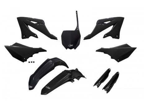 UFO KOMPLET PLASTIKÓW (FULL KIT) Z OSŁONAMI TELESKOPÓW (AMORTYZATORÓW) YAMAHA YZ 125 / 250 '22-'24 KOLOR CZARNY UFO KOMPLET PLASTIKÓW (FULL KIT) Z OSŁONAMI TELESKOPÓW (AMORTYZATORÓW) YAMAHA YZ 125 / 250 '22-'24 KOLOR CZARNY