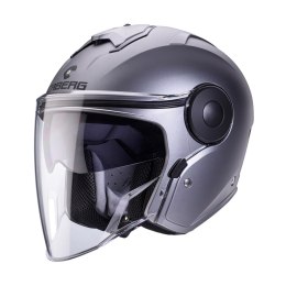CABERG KASK OTWARTY JET Z BLENDĄ MODEL SOHO SOLID KOLOR SZARY MAT - GUNMETAL ROZMIAR XL