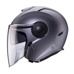 CABERG KASK OTWARTY JET Z BLENDĄ MODEL SOHO SOLID KOLOR SZARY MAT - GUNMETAL ROZMIAR XL