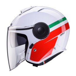 CABERG KASK OTWARTY JET Z BLENDĄ MODEL SOHO ZEPHYR KOLOR BIAŁY/ZIELONY/CZERWONY ROZMIAR XL