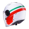 CABERG KASK OTWARTY JET Z BLENDĄ MODEL SOHO ZEPHYR KOLOR BIAŁY/ZIELONY/CZERWONY ROZMIAR XL