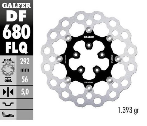 GALFER TARCZA HAMULCOWA PRZÓD HARLEY-DAVIDSON (292X56X5) PŁYWAJACA CUBIQ GALFER TARCZA HAMULCOWA PRZÓD HARLEY-DAVIDSON (292X56X5) PŁYWAJACA CUBIQ