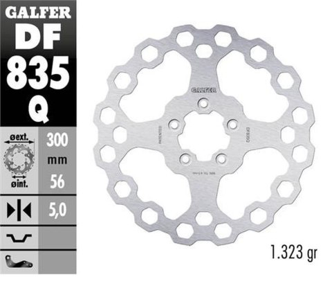 GALFER TARCZA HAMULCOWA PRZÓD HARLEY-DAVIDSON (300X56X5) CUBIQ GALFER TARCZA HAMULCOWA PRZÓD HARLEY-DAVIDSON (300X56X5) CUBIQ