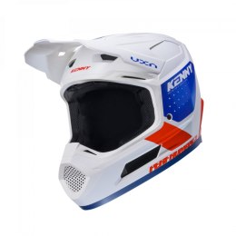 KENNY RACING KASK CROSS/ENDURO MODEL PERFORMANCE ERT GRAPHIC FLAG KOLOR BIAŁY/CZERWONY/NIEBIESKI ROZMIAR XL ( 61 - 62 CM )