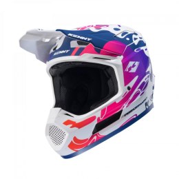 KENNY RACING KASK CROSS/ENDURO MODEL PERFORMANCE ERT GRAPHIC FLUID KOLOR BIAŁY/NIEBIESKI/RÓŻOWY ROZMIAR XL ( 61 - 62 CM )