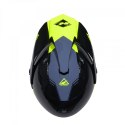 KENNY RACING KASK DUAL ADVENTURE MODEL EXTREME GRAPHIC NEON YELLOW KOLOR CZARNY/SZARY/ŻÓŁTY ROZMIAR M (57 - 58 CM)
