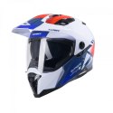 KENNY RACING KASK DUAL ADVENTURE MODEL EXTREME GRAPHIC PATRIOT KOLOR BIAŁY/NIEBIESKI/CZERWONY ROZMIAR S ( 55 - 56 CM )